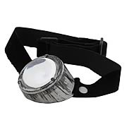 Steampunk Monovision Silver/Black Eye Patch